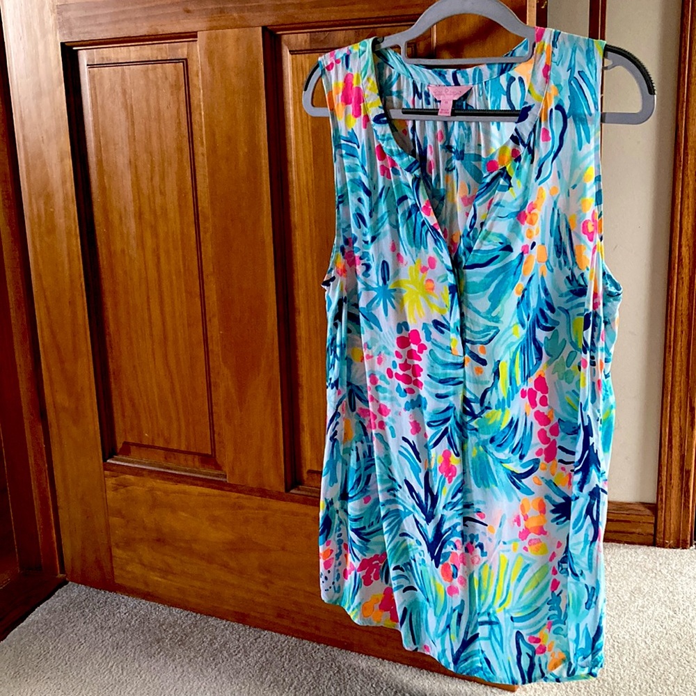 Lilly Pulitzer Tropical themed tunic M